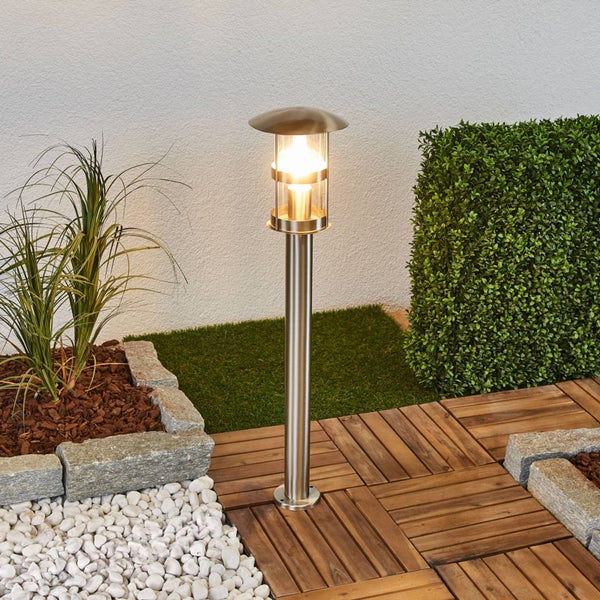 Lindby Noemi (spritzwassergeschützt (Modern) in Alu aus Edelstahl (1 flammig, E27)