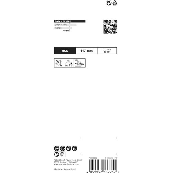 Bosch Expert Stichsägeblätter für Hartholz, 3er-Pack