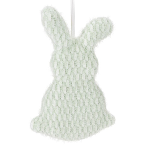 Dekorativer Osterhase zum Aufhängen aus Textil