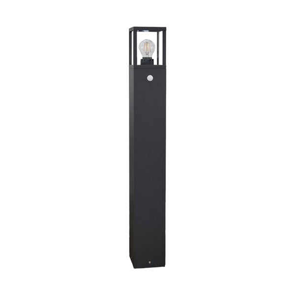 Lucande Wegeleuchte / Pollerleuchte mit Bewegungsmelder, spritzwassergeschützt IP54 Aussenleuchte 90 cm 1x E27 max. 15W ohne Leuchtmittel Außenleuchte