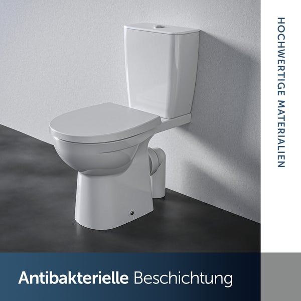 Ideal Standard - Universal WC-Sitz oval, Wrapover Design, mit Absenkautomatik, Antibakteriell, Abnehmbar, Urea, Weiß