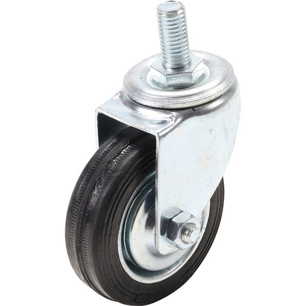 Reihe von Hanfpalmen in Töpfen auf einer Palette