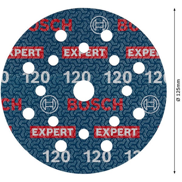 Bosch EXPERT O780 Folienschleifscheibe 125 mm K120 50 Stück - 2608902418
