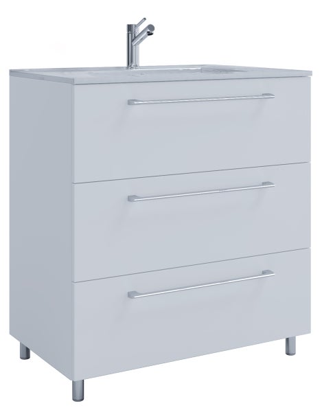 2-tlg. Waschplatz Waschtisch Badinos 3 Schublade