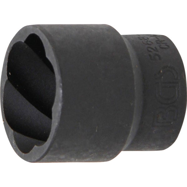BGS Spiral-Profil-Steckschlüssel-Einsatz / Schraubenausdreher Antrieb Innenvierkant 12,5 mm (1/2) SW 24 mm - 5268-24