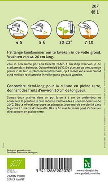 Informationen zum Anbau von halblangen Gurken