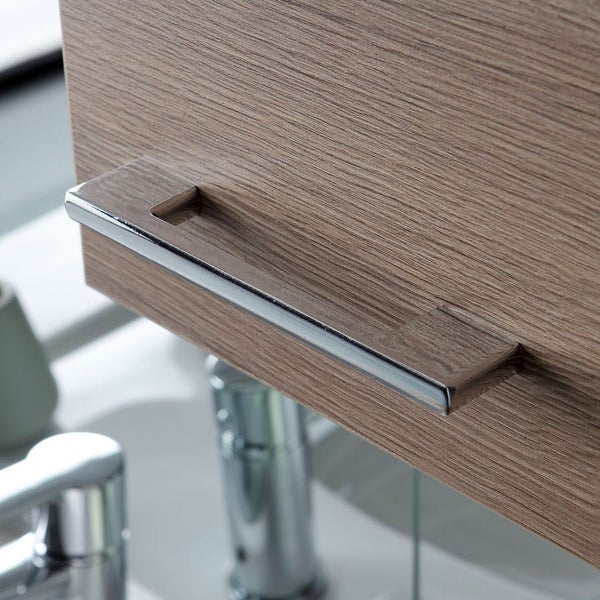 Badezimmeset bodenstehend 75 cm - Eiche natur Holzoptik | Rimini