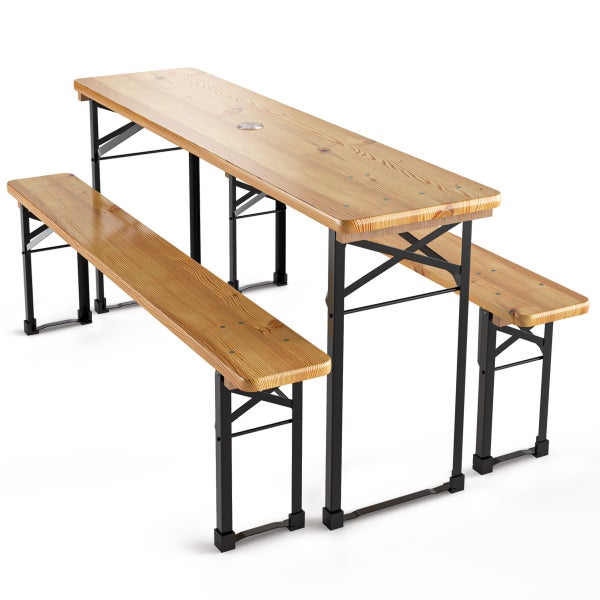 Beautissu BT22 Bierzeltgarnitur 170x46cm (3tlg)