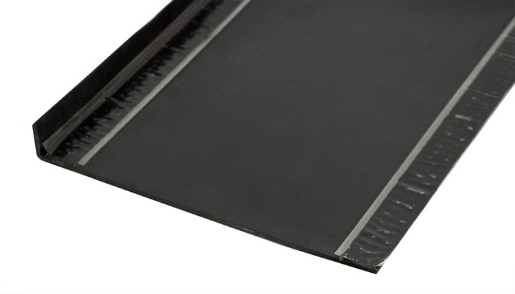 BigDean Gummi Stufenmatte 25x75cm Gummimatte Rutschschutz Treppe Stufen Außen mit Winkelkante Selbstklebend Gummistufenmatte