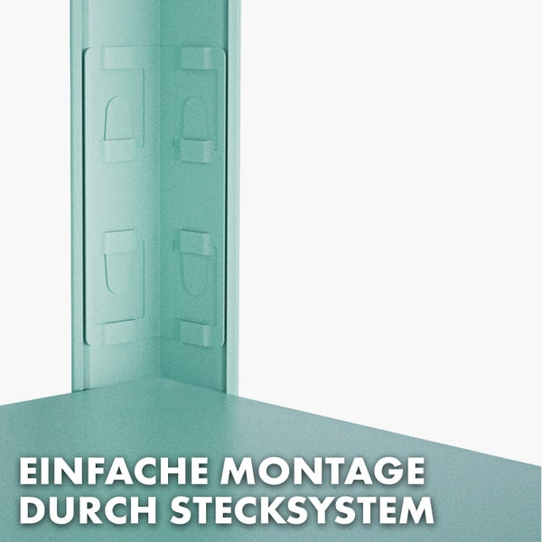 FLOORDIREKT Buntregal Kleur - Pastellfarben - Modernes Wohnregal - Lichtgrün - 172 x 90 x 30 cm