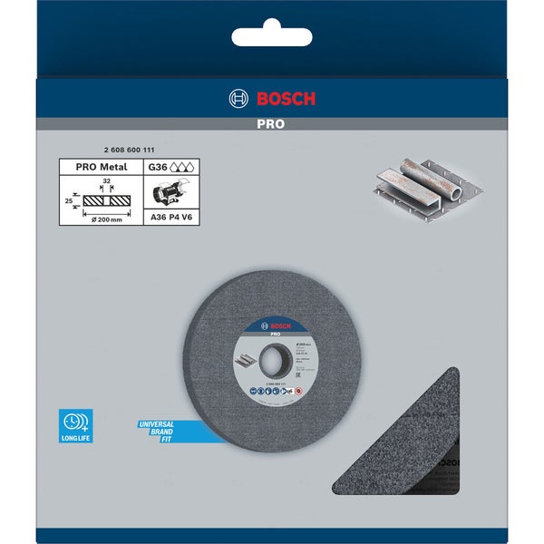 Bosch PRO Steel Schleifscheibe 200 x 25 x 32 mm G36 - 2608600111