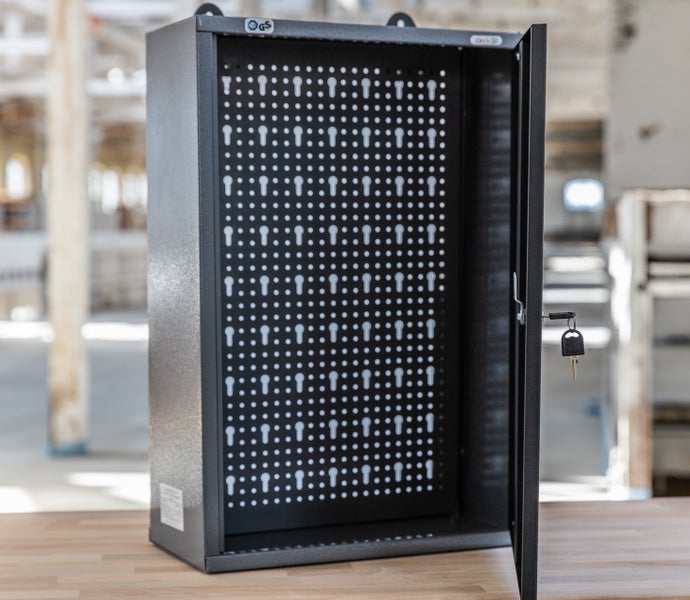 Ondis24 Werkstatt Set Entdecker 120 cm 2 Schränke LED, Werkstatteinrichtung, Werkbank