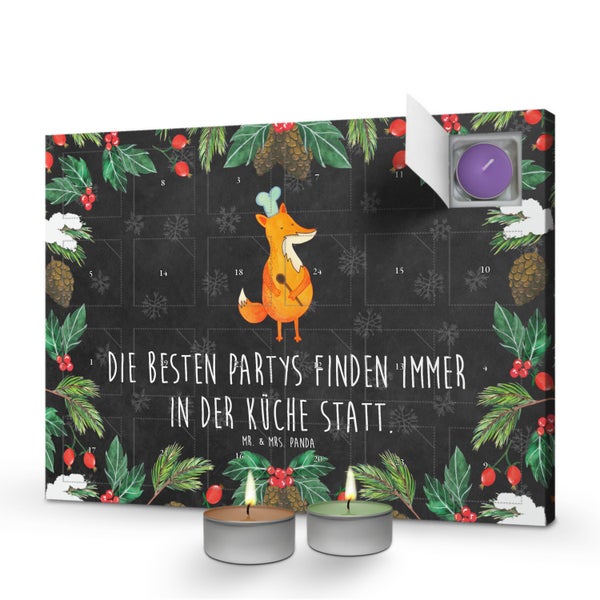 Mr. & Mrs. Panda Duftkerzen Adventskalender Fuchs Koch - Schwarz