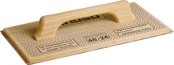Reibebrett aus Holz mit ergonomischem Griff, Abmessungen 48 mal 24 Zentimeter, für Verputzarbeiten.