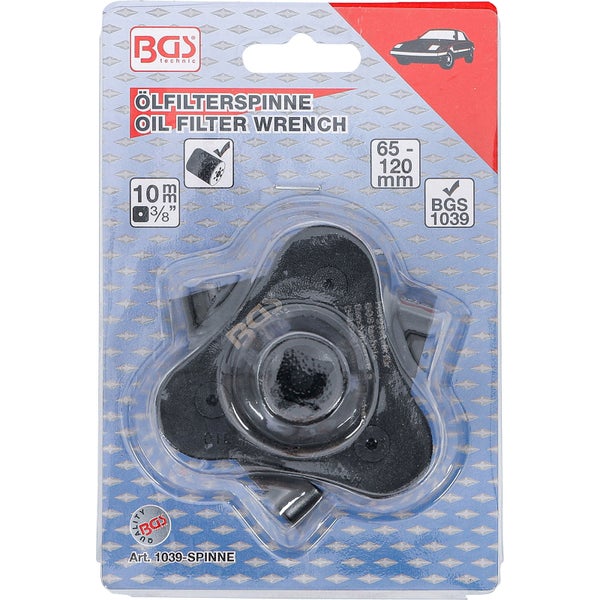BGS Ölfilterspinne 3-armig für Ölfilter Ø 65 - 120 mm - 1039-SPINNE