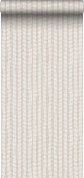 Sanders und Sanders Tapete Streifen Crème-Beige - 53 cm x 10 m - 640548
