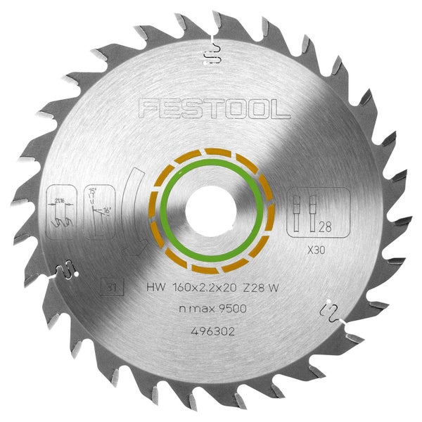 Festool Kreissägeblatt mit 160 Millimeter Durchmesser