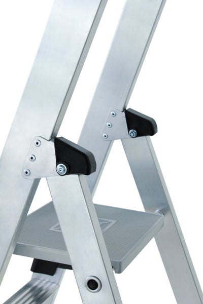 PROREGAL Plattformleiter 6 Stufen Inkl. Beidseitigem Handlauf Aluminium Nivello Leiterschuhe