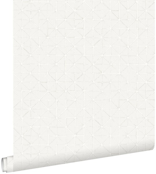 ESTAhome Tapete geometrische Formen Hellgrau - 53 cm x 10.05 m - 148346