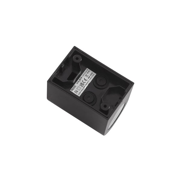 PRIOS Wandleuchte außen Irfan (spritzwassergeschützt (Modern) in Schwarz (1 flammig, GU10) - Außenwandleuchten Wandlampe Led Außenlampe Outdoor für Außenwand/Hauswand