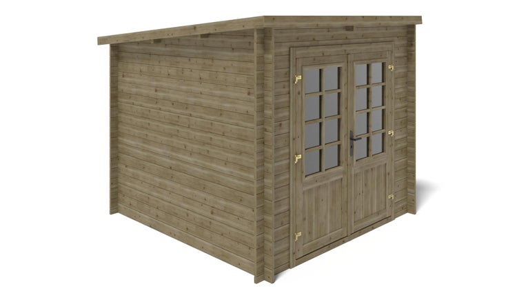 Gartenhaus, Gerätehaus 6,25m2 - 2,50x2,50m - 28mm - Imprägniert