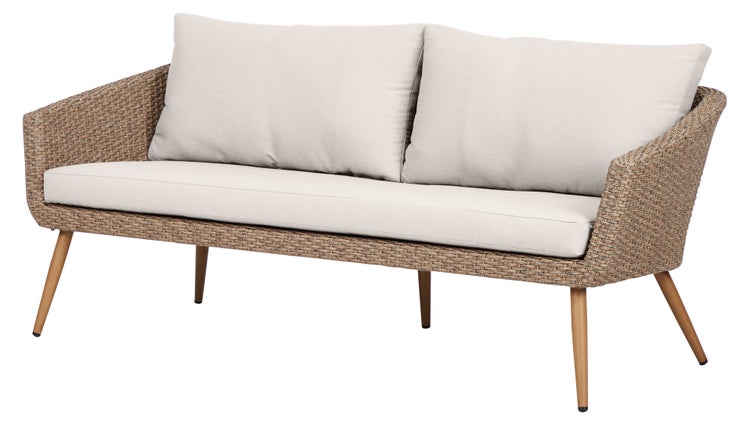 Johannes Gartensofa 3 pers. inkl. Auflagen, beige. 181 X 78 X 70 cm