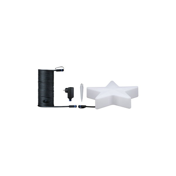 Plug & Shine Set LED Lichtobjekt Star inkl. 10m-Kabel und Trafo