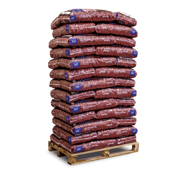 Galamio Holzhackschnitzel Rot 60l x 39 Sack 2340l Palette