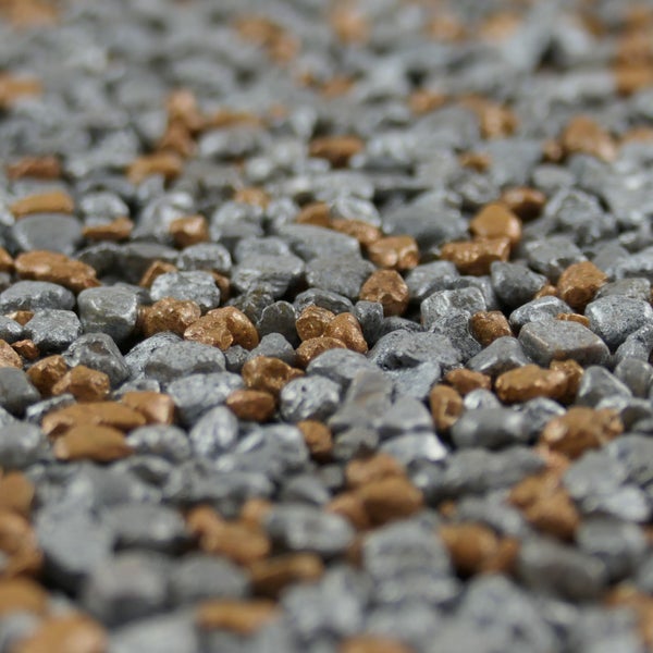 Terralith Metallic - Steinteppich metallic mix 205 für 1 qm - außen -
