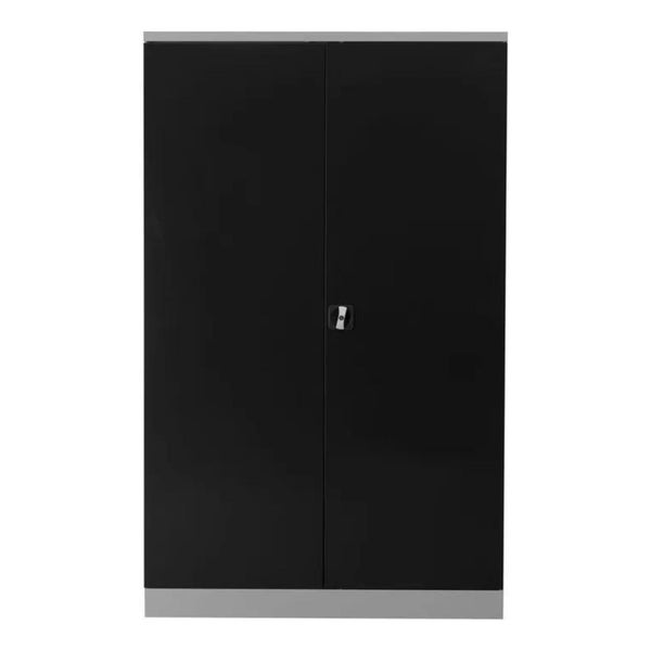 PROREGAL Stahlschrank Bee 6 Fachböden HxBxT 195 x 120 x 60 cm Pulverbeschichtetes & Verstärktes Fachbodenmaterial Grau & Anthrazit