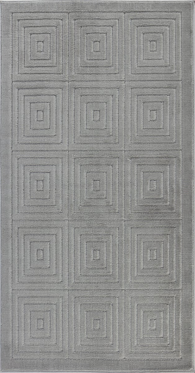 Moderner Skandinavischer Teppich für Innen-/Außenbereich - Grau - 80x150cm - SAKURA