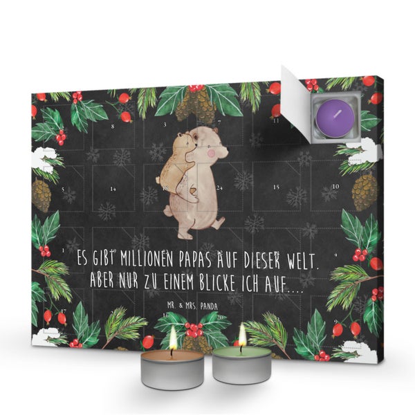 Mr. & Mrs. Panda Duftkerzen Adventskalender Papa Bär - Schwarz