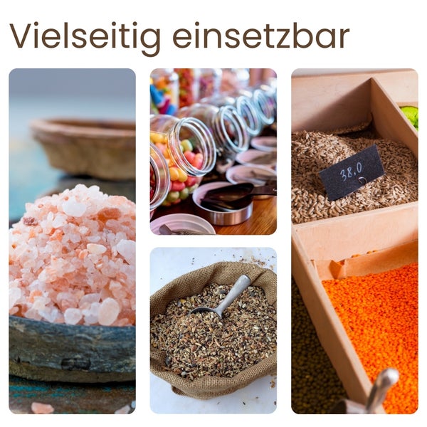 Collage verschiedener Lebensmittel zur Veranschaulichung der vielseitigen Einsatzmöglichkeiten