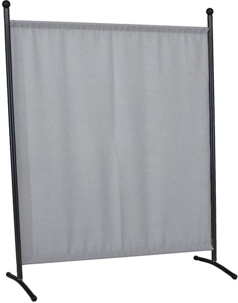 Raumteiler mit Stoffbespannung und Metallrahmen