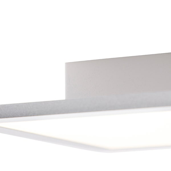 Quadratische LED Deckenleuchte in Nahaufnahme