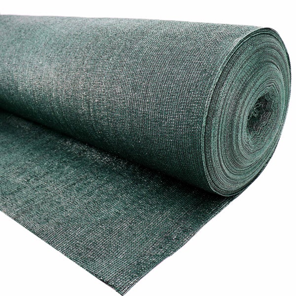 15m Schattiernetz Zaunblende Tennisblende Windschutznetz Sichtschutzzaun 150g 2m