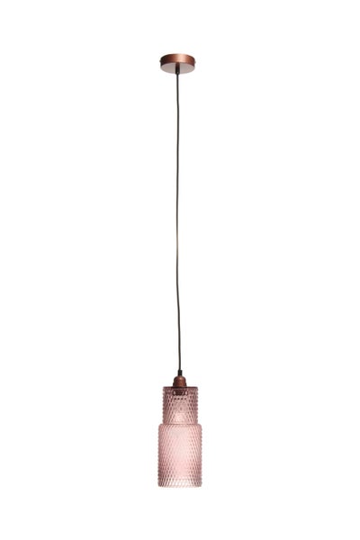 Glas Lampe Modern Rosa 34 cm | Wohnzimmer Esszimmer Leuchte
