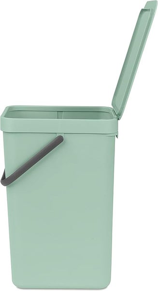 Brabantia Abfallsammler Mit Stay Open Deckel 16 Liter HxBxT 40 x 27,9 x 22 cm Kunststoff Jade