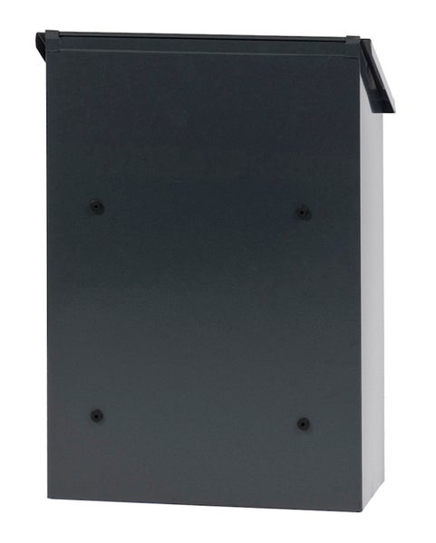 PROREGAL Wandbriefkasten Sebastian Mit Schrägdach & Namensschild HxBxT 44,5 x 32,5 x 16 cm Einwurföffnung 30 x 4 cm Anthrazit