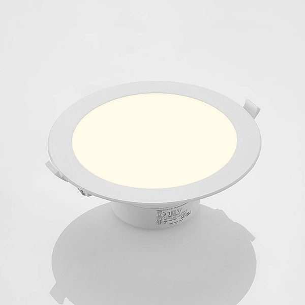 PRIOS LED Rida (Modern) in Weiß aus Aluminium (1 flammig, ) Badezimmerleuchte
