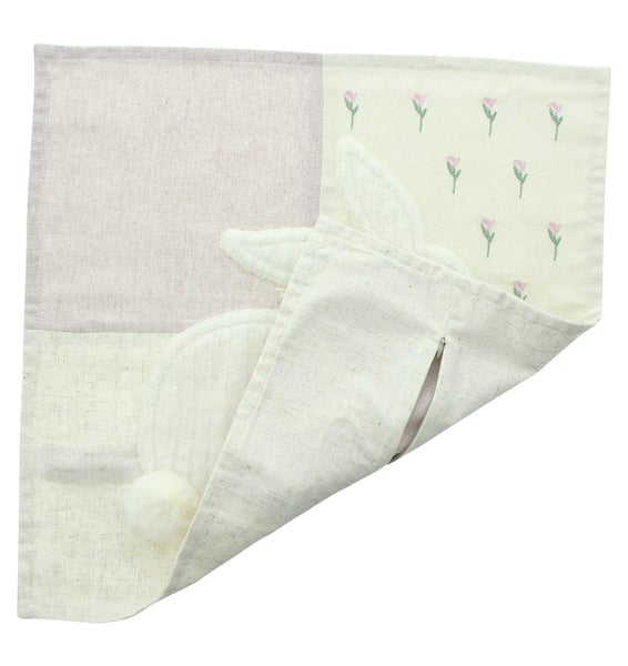 FRANK FLECHTWAREN|Deko-Kissenhülle Kuschelhase, 45 x 45 cm, POLYESTER