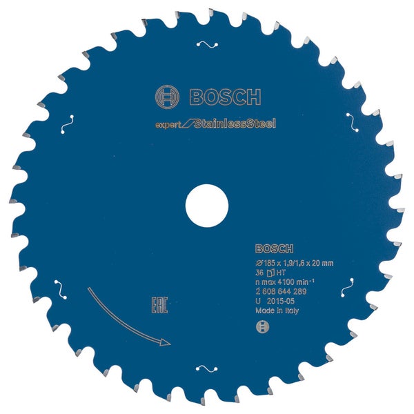 Bosch Kreissägeblatt Expert for Stainless Steel für Handkreissägen 185 x 20 x 1,9 mm 36 Zähne - 2608644289