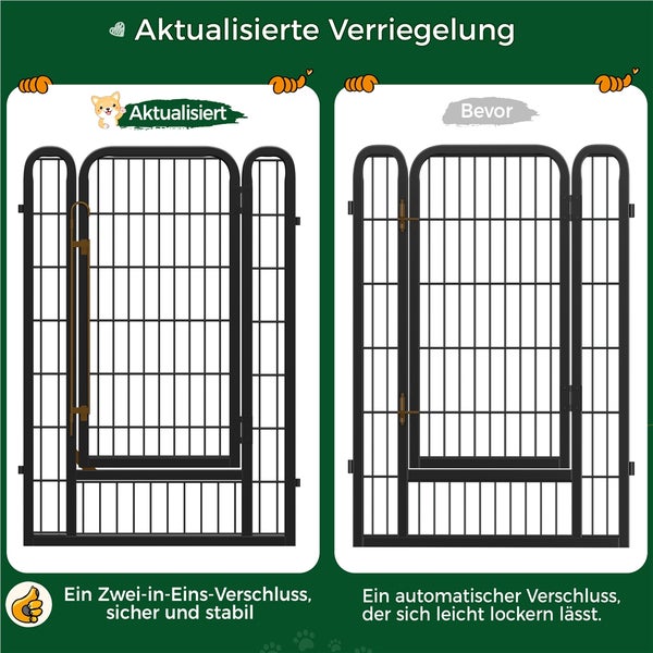 Aktualisiertes Hundegitter mit Zwei-in-Eins-Verschluss für Sicherheit