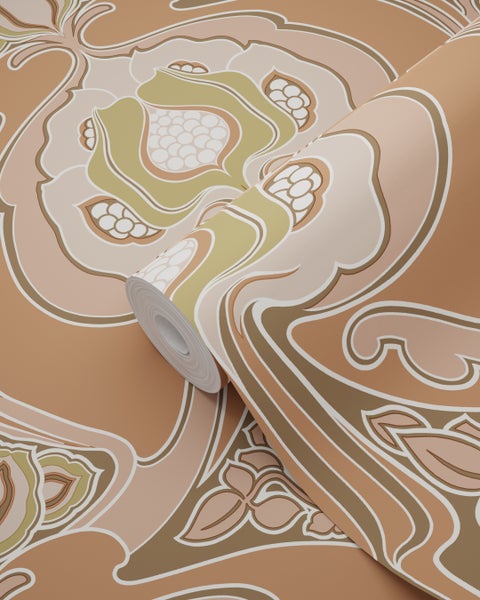 Rolle floral gemusterte Tapete