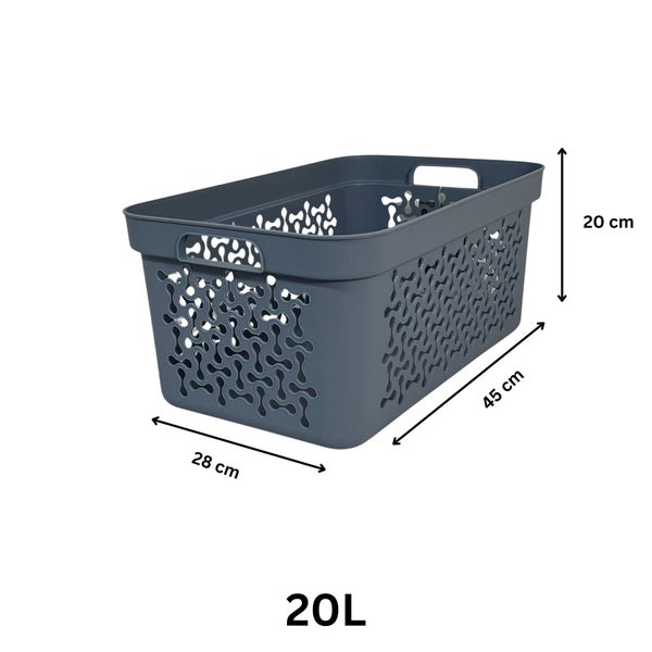 Kunststoff Wäschekorb mit 20 Liter Volumen