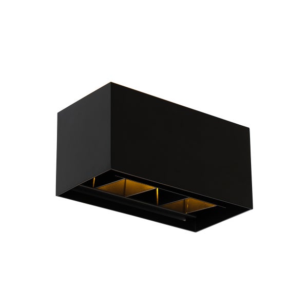 Schwarze Wandleuchte