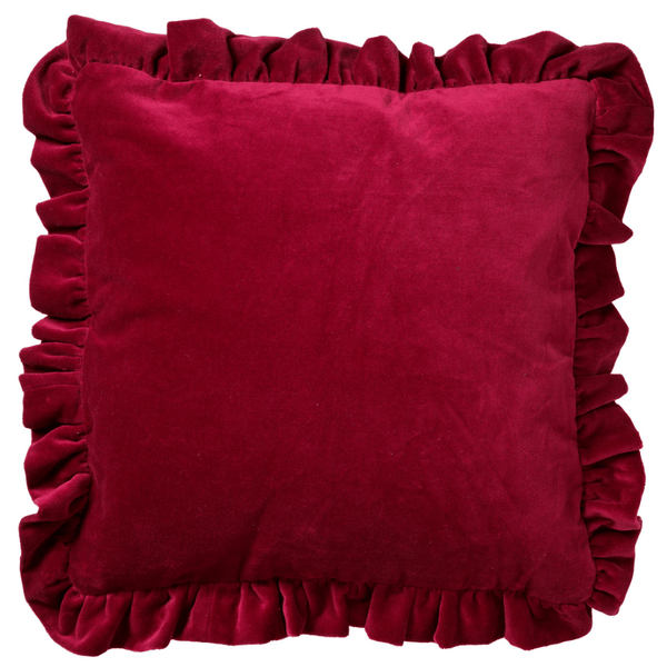 Yara Kissenbezug - Unifarben 45x45 cm, Rot