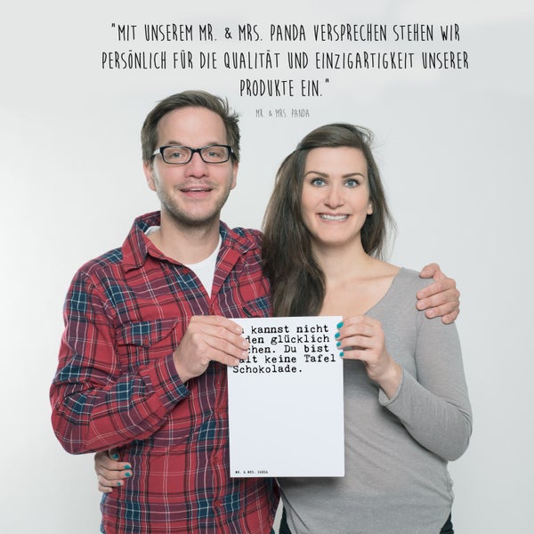 Mr. & Mrs. Panda DIN A4 Poster Du kannst nicht jeden... - Weiß