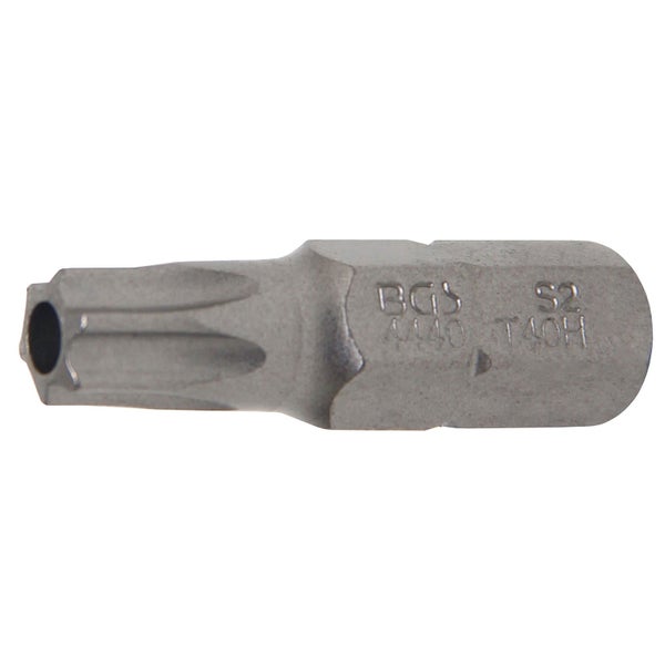 BGS Bit Antrieb Außensechskant 8 mm (5/16) T-Profil (für Torx) mit Bohrung T40 - 4440