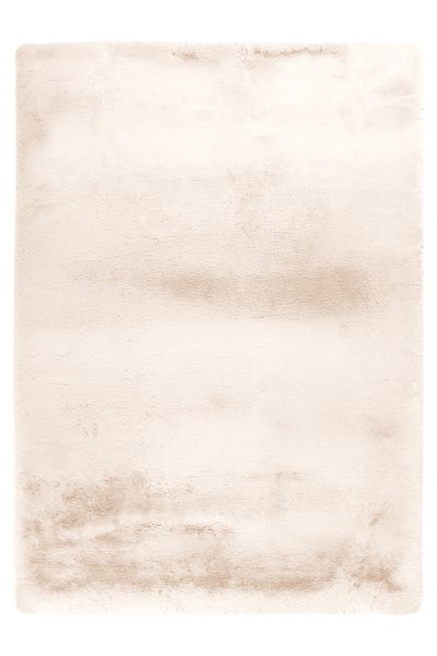 Rechteckiger Hochflor Teppich mit weicher Oberfläche für den Wohnbereich